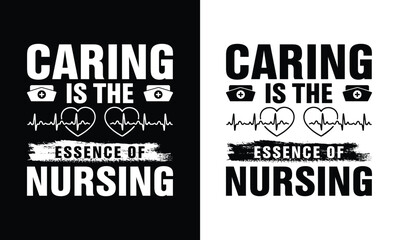 Fototapeta premium nurse t shirt design. medical vector t-shirt for print. 