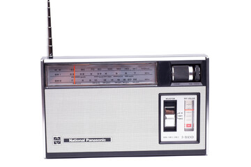 Fototapeta premium Moscow, Russia, June 12, 2023: National Panasonic, radio receiver
