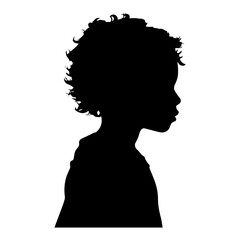 child silhouette illustration 