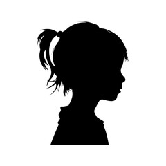 child silhouette illustration 