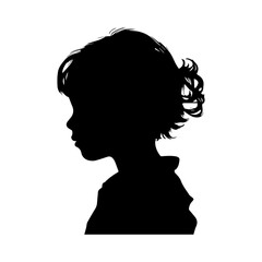 child silhouette illustration 