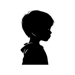 child silhouette illustration 