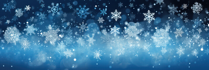 Obraz premium Holiday Greetings Card with Elegant Snowflake