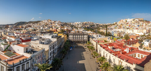 Fototapeta na wymiar Panoramic view of Las Palmas city, Gran Canaria, Canary Islands, Spain