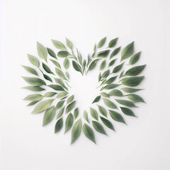 Flora-inspired Heart Emblem, Generative AI