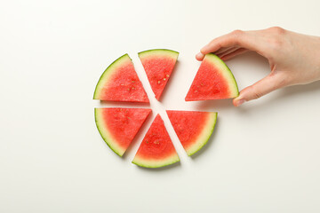Concept of fresh and juicy food - Watermelon
