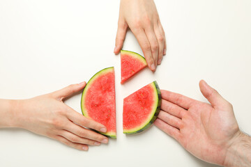 Concept of fresh and juicy food - Watermelon