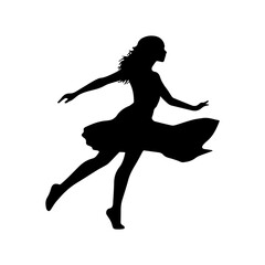 dancing figures silhouette illustration 