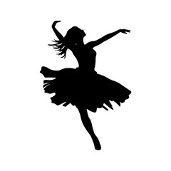 dancing figures silhouette illustration 