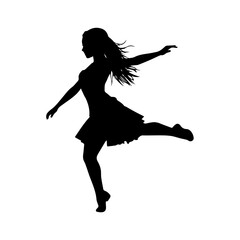 dancing figures silhouette illustration 