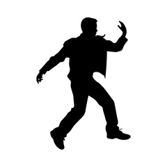 dancing figures silhouette illustration 