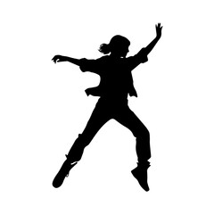 dancing figures silhouette illustration 