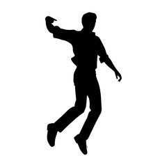 dancing figures silhouette illustration 