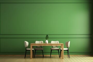 interior of modern dining room mock-up