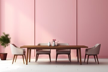 dining room with table