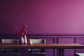 purple flowers in a vase