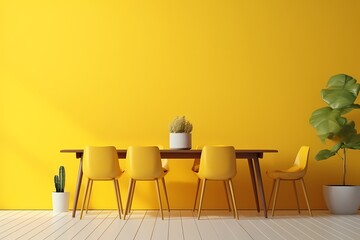 table and chairs in a restaurant
