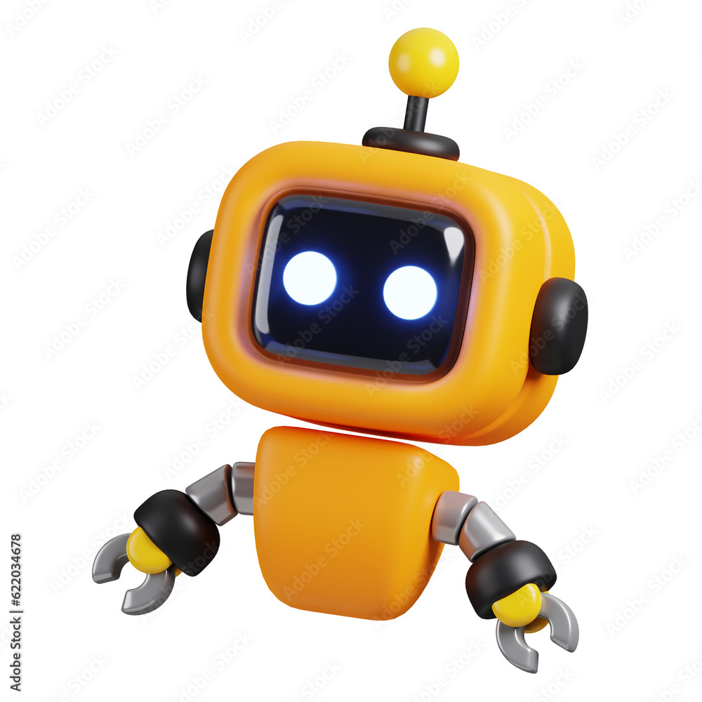 Aufkleber robot chatbot icon isolated. ai support in business and artificial intelligence technology concept. 