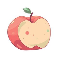 Juicy apple symbolizes healthy eating in nature