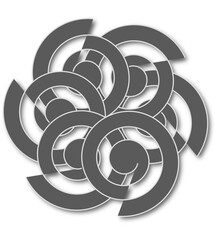 3D Spiral Logo Vector