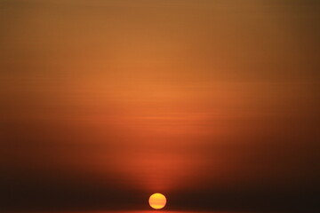 sunset in the sky