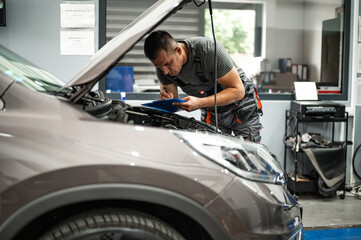 the mechanic performs an inspection of the circuit, recording the faults