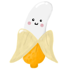 Banana isolated on white