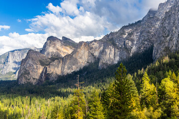Yosemite valley sunset, National Park, California, USA