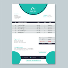 Business invoice design and template  and invoice design for your Company