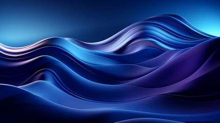 3d blue abstract background with waves