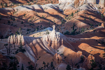 beautiful landscape in Bryce Canyon with magnificent Stone formation