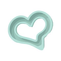 Love symbol in illustration, vector shape design