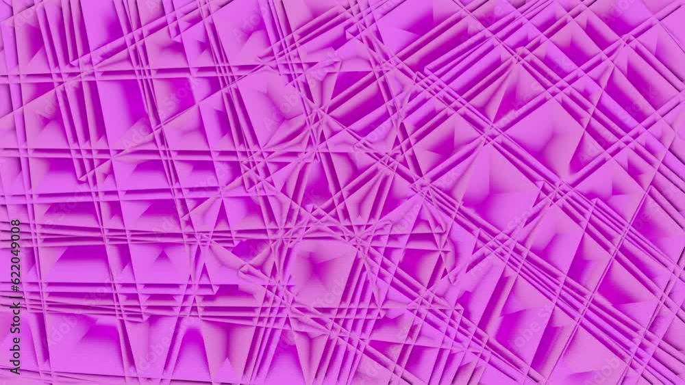 Poster rapidly changing patterns. design. purple and pink background made in three-d format with bright pat