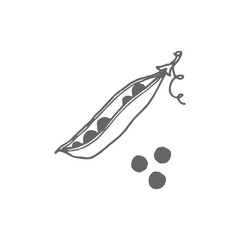 Logo element, clipart, nature, outline, tattoo, handdrawn, drawing