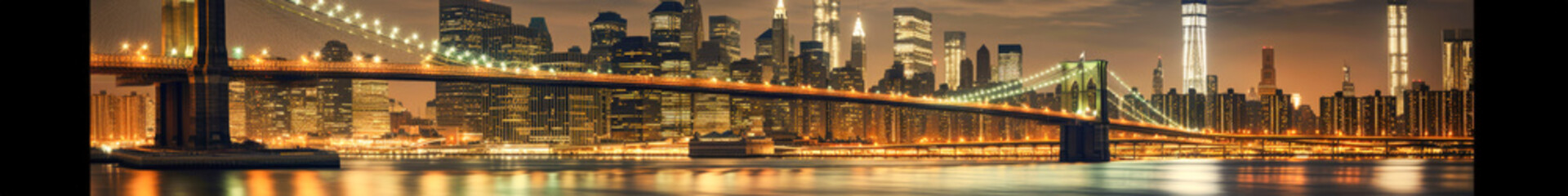 New York City panoramic view - Generative AI