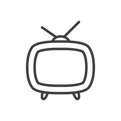 television icon design vector template