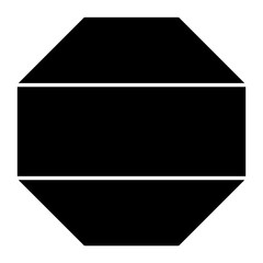 Octagon Glyph Icon