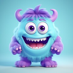 Adorable 3D Monster Character: Collection of Cute and Playful