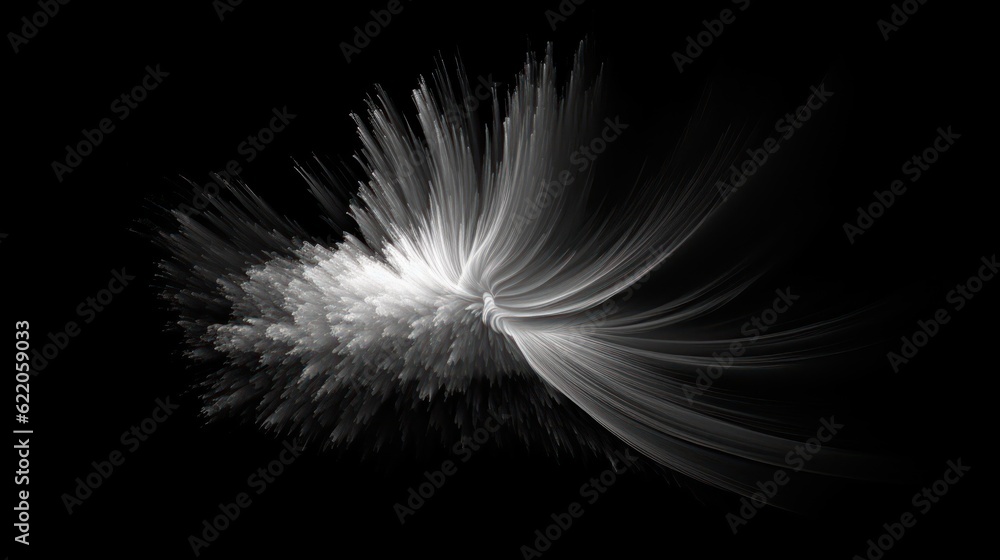 Poster abstract fractal. fractal art background for creative design. generative ai