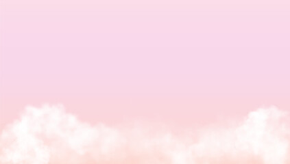 Soft pink shiny sky background. Vector illustration.