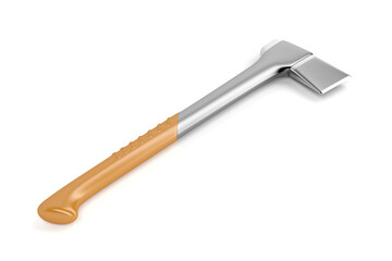 Axe on white background, 3D illustration