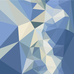 Obraz premium Low polygon style illustration of a columbia blue abstract geometric background.