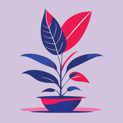 plant, vector illustration flat