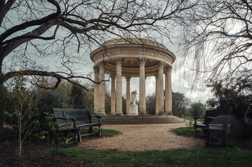Landscape with the Temple de l'Amour or Temple of Love in the Petit Trianon, the northern estate of...