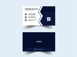 Modern corporate business card design.