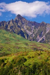 青空に映える利尻富士