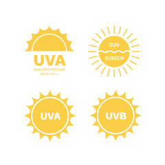 UV protection on white background,bubble shield. Solar protection screen from UV rays