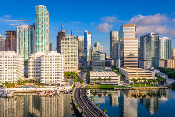 Miami, Florida, USA downtown Skyline.