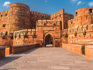 Agra Fort, The Unesco world Heritage site, located in Agra, Uttar Pradesh, India