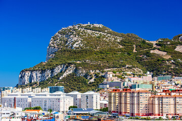 The Rock of Gibraltar British Overseas Territory.